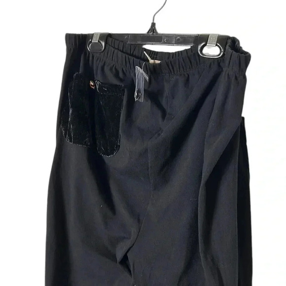 black open cardigan and pants set. Velvet patch pockets, XL.,NWT. Mina et Bina - Picture 7 of 15